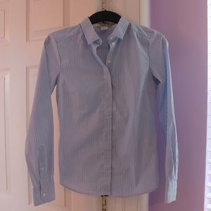 Pinstriped Blue Button Down